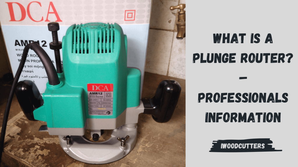 what is a plunge router